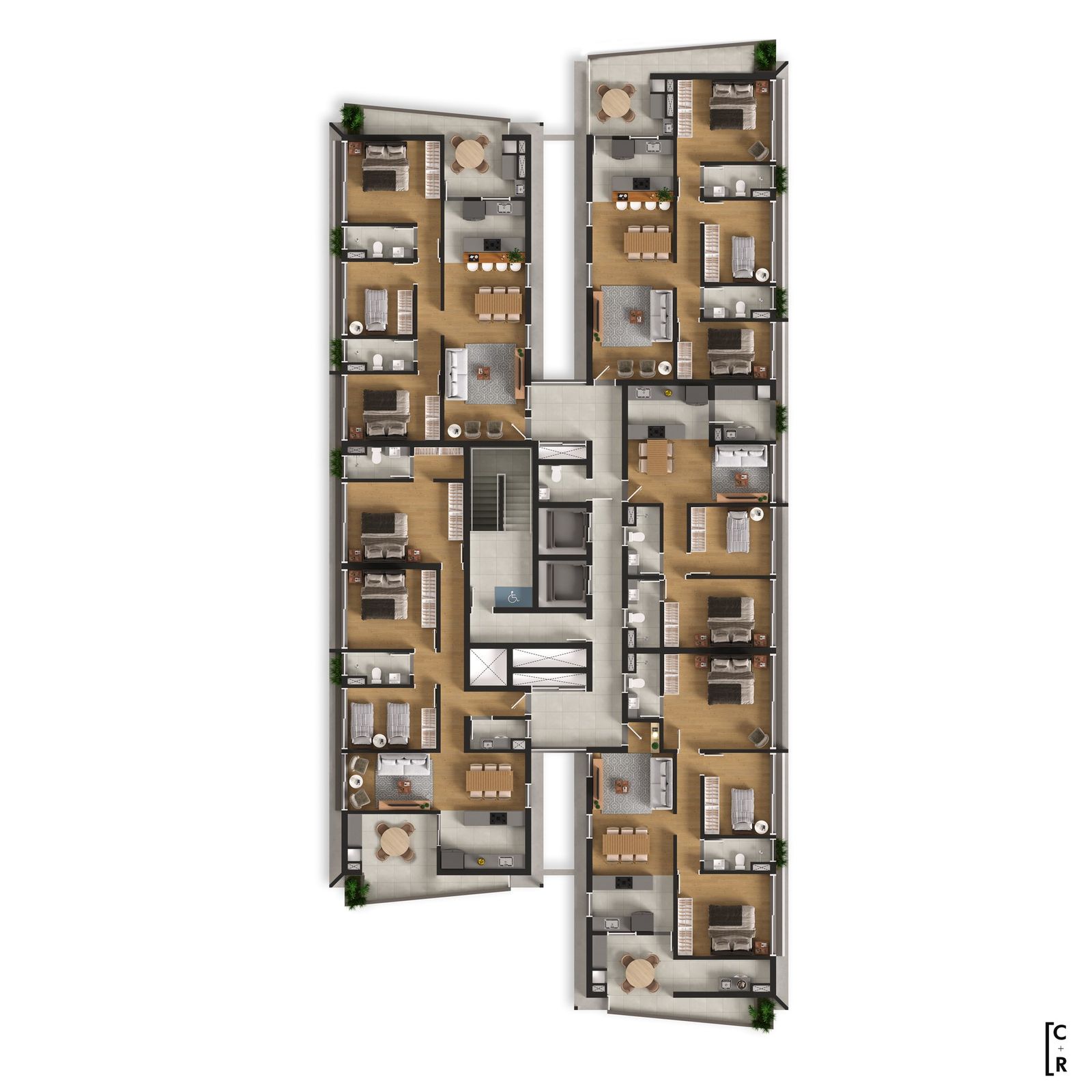 Planta do pavimento tipo - Vila Coffee